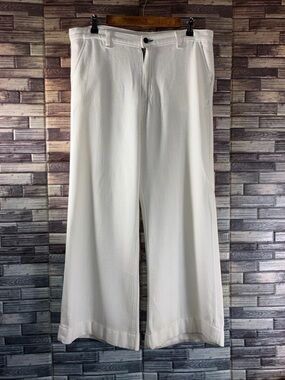 Pre Owned Women’s ASKK NY High Rise Wide-Leg  Trousers Pants Size 29